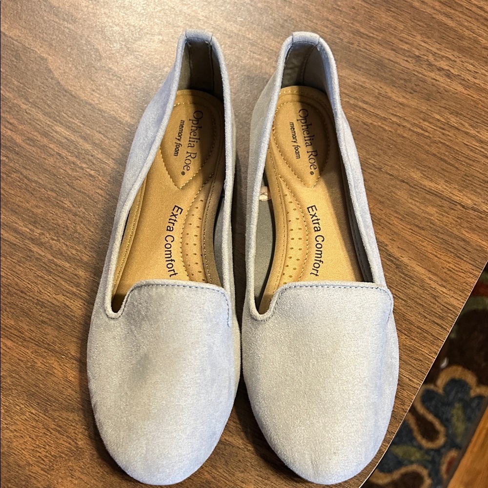 Ophelia Rose Light Blue Women's Flats
